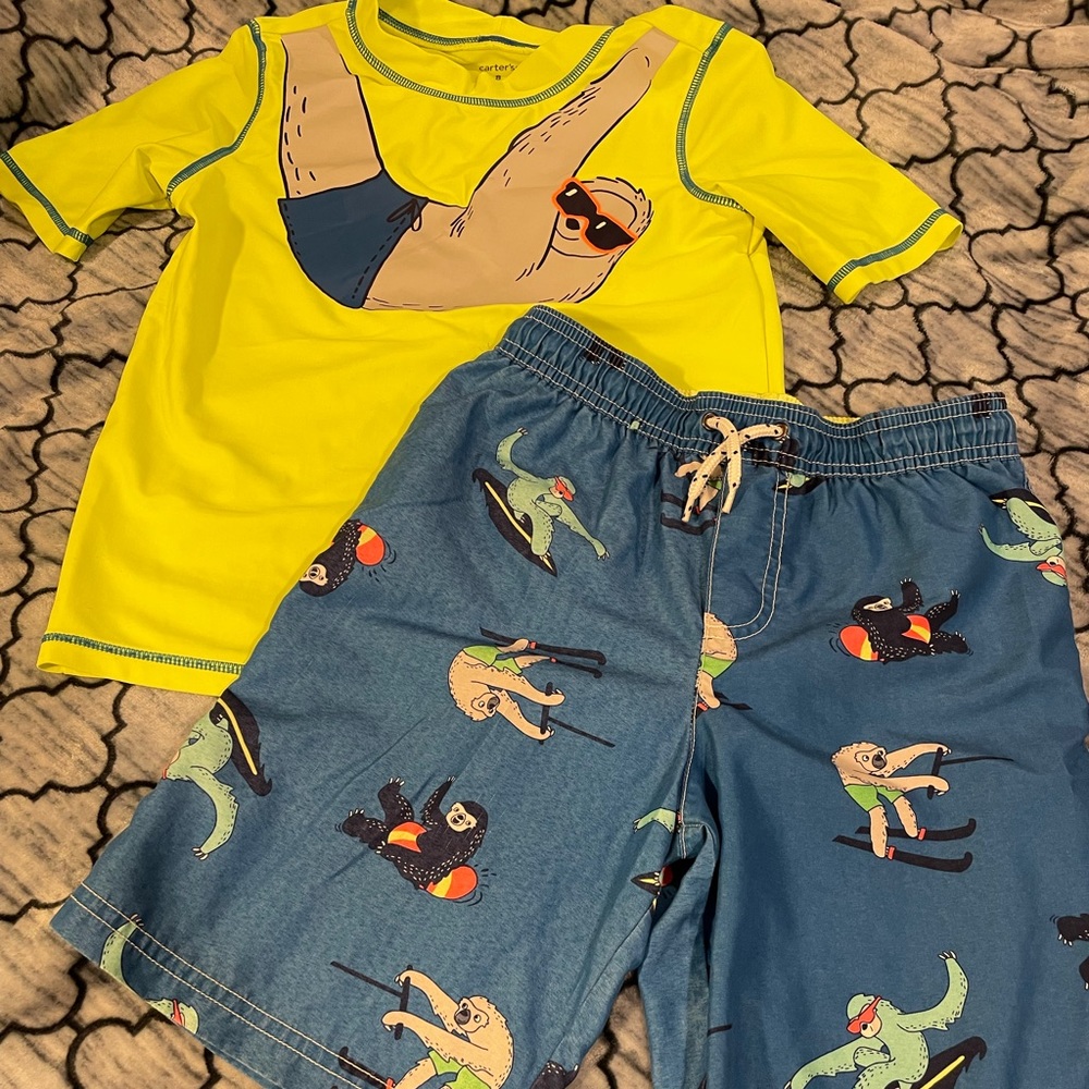 Boys size 8 swim wear